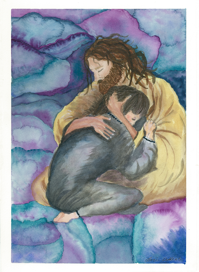 Jesus holding girl The Love of Christ Reaches Far Inside - Image 1
